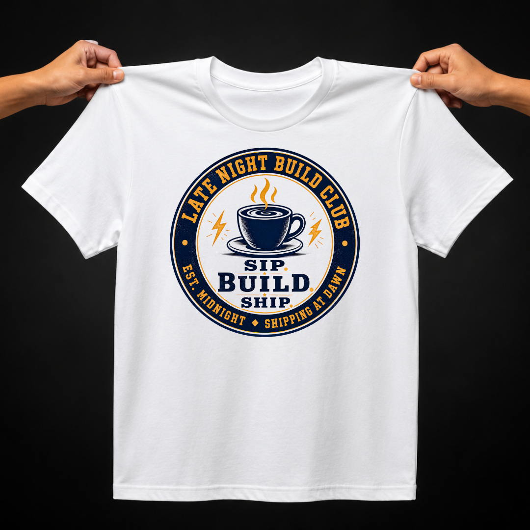 Sip. Build. Ship. Tee